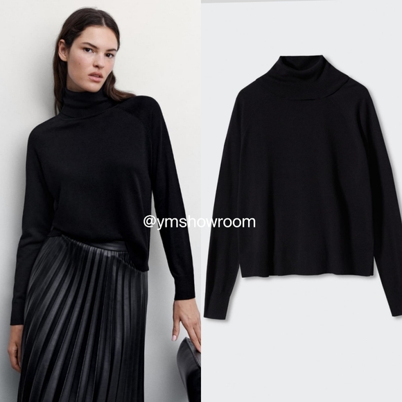 🔥Last 2🔥 MANGO Fine knit turtleneck - Picture 1 of 3